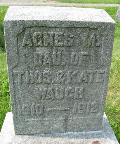 Agnes Waugh tombstone